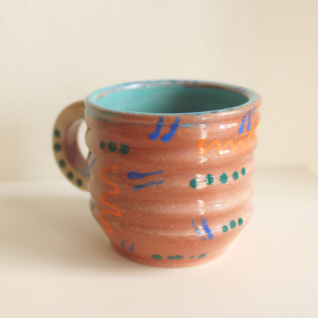 Petite geometric mug