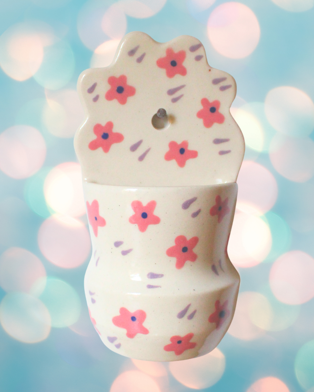 Cherry blossom wall pocket