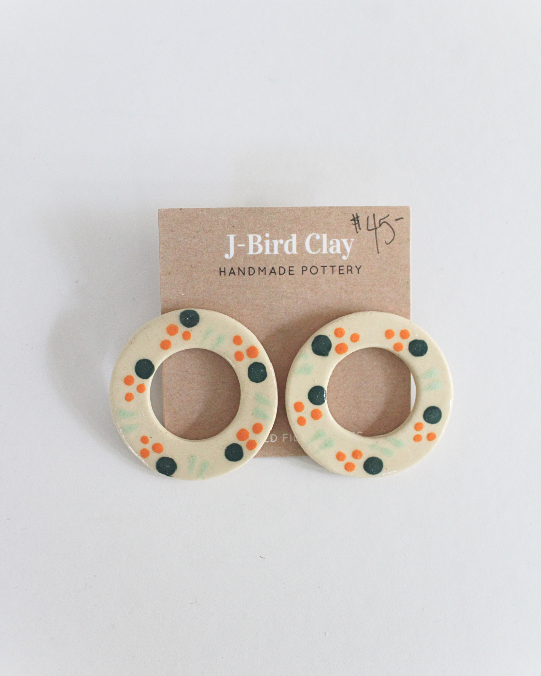 Kumquat stud earrings