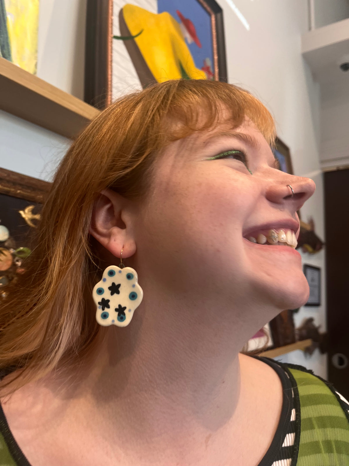 Cloudy earrings