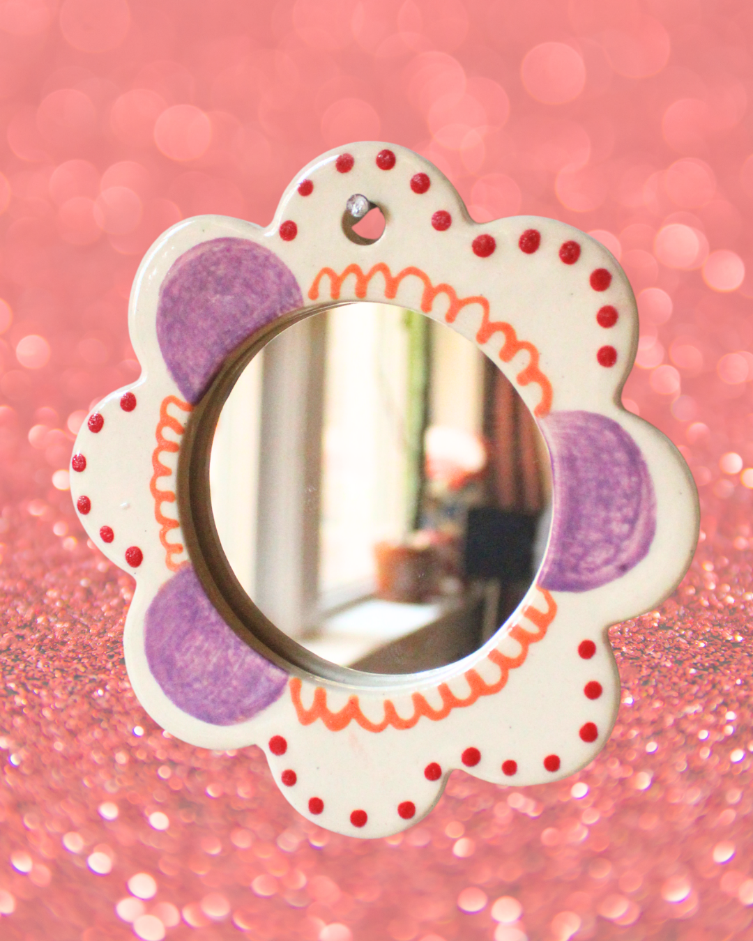 Lavender mini mirror