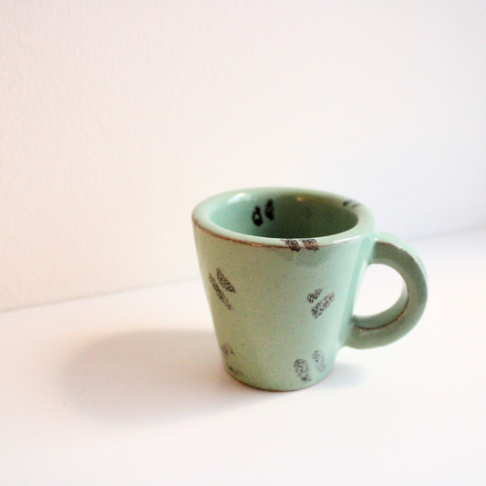 Sea foam espresso cup