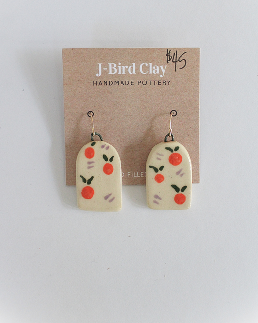 Nectarine earrings