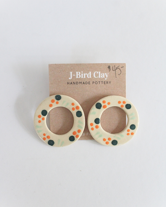 Kumquat stud earrings