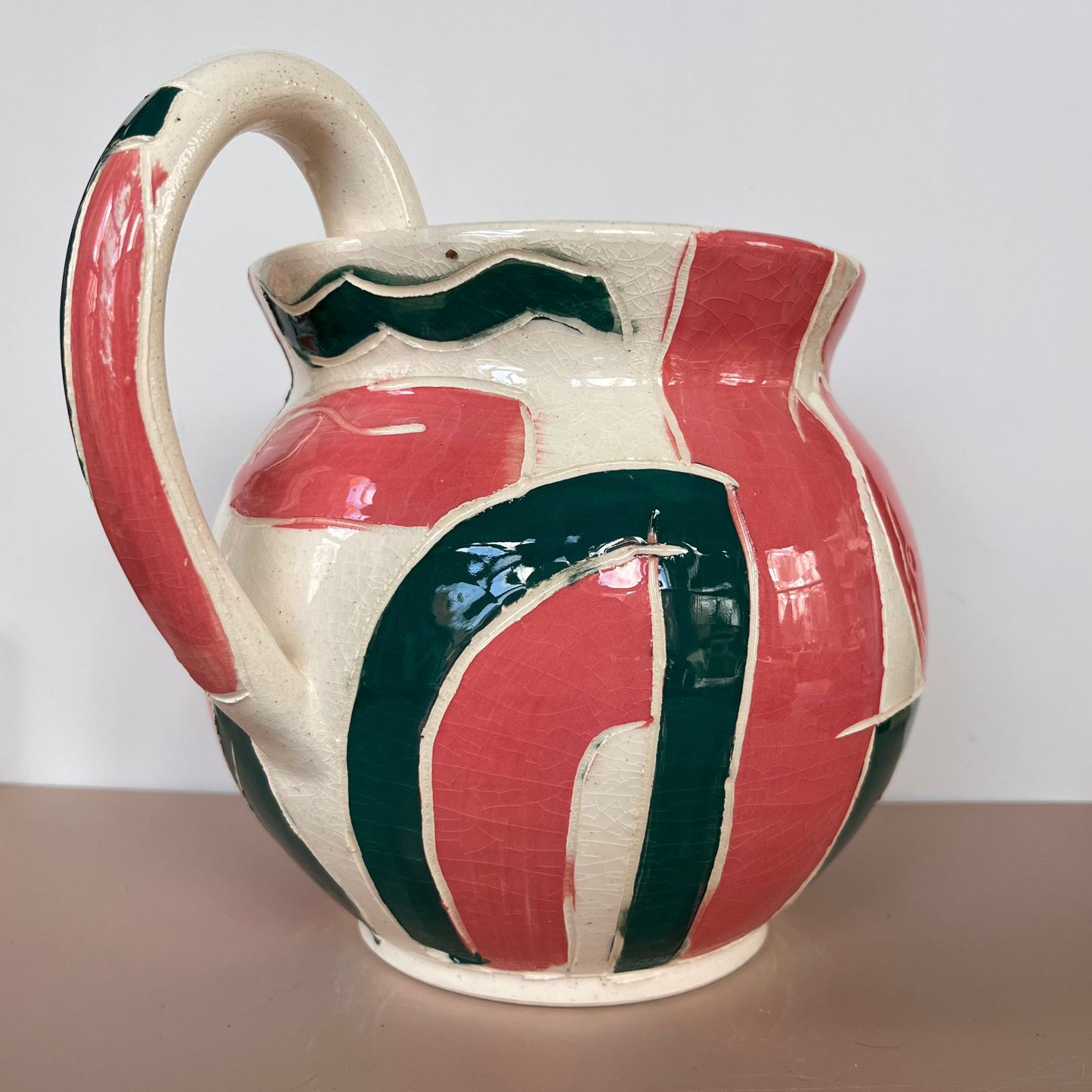 Salmon Swirl Vase