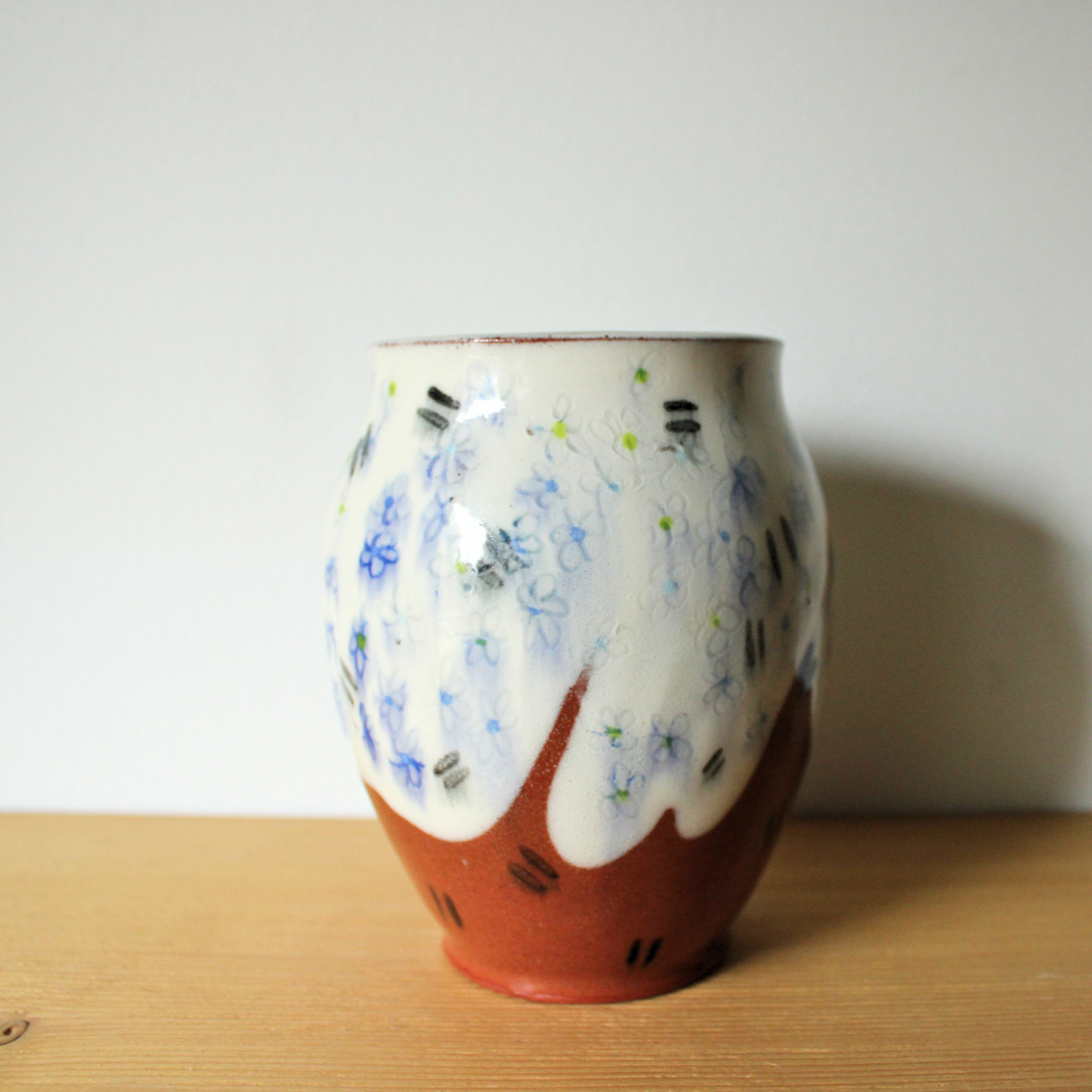 Blue Floral vase
