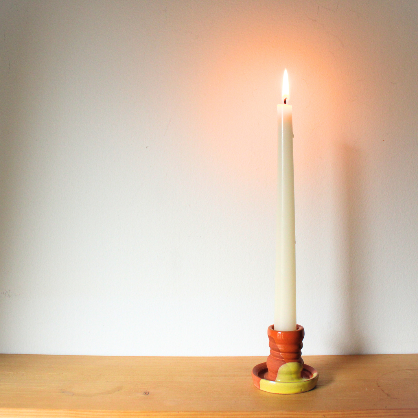 Baby candy corn candlestick